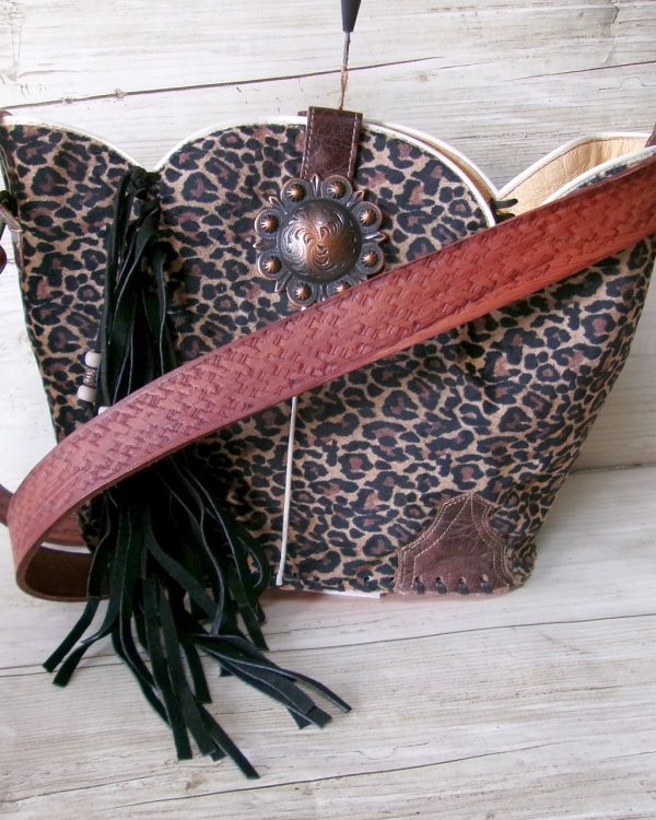 Bucket Bag Cowboy Boot Fringe Purse BK146