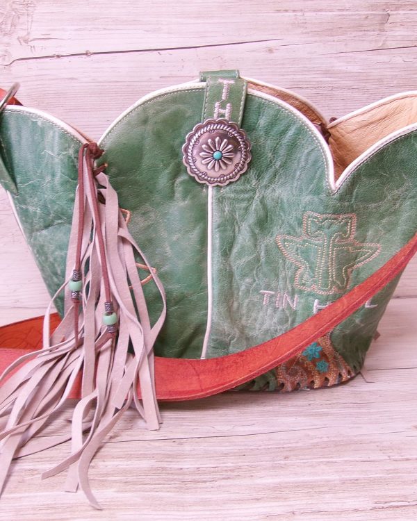 Bucket Bag Cowboy Boot Fringe Purse BK151