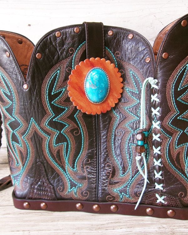 Bucket Bag Cowboy Boot Purse BK167