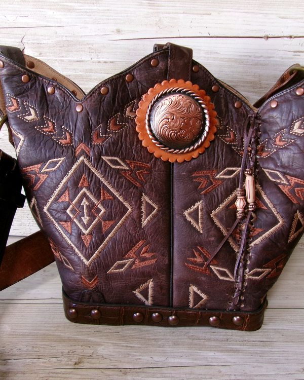 Bucket Bag Cowboy Boot Purse BK169