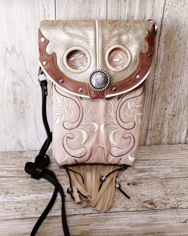 Cowboy Boot Crossbody Hipster Bag with Fringe HP1080