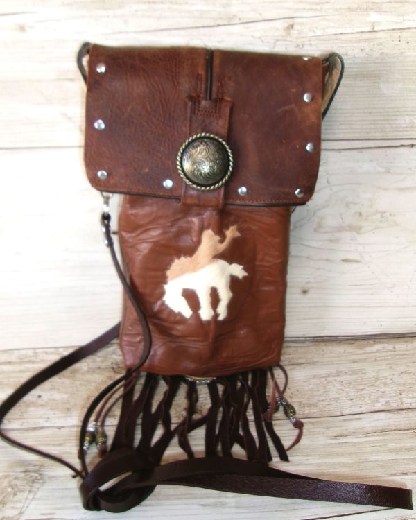 Cowboy Boot Crossbody Hipster Bag with Fringe HP1098