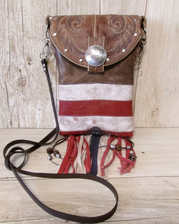 Cowboy Boot Crossbody Hipster Bag with Fringe HP1154