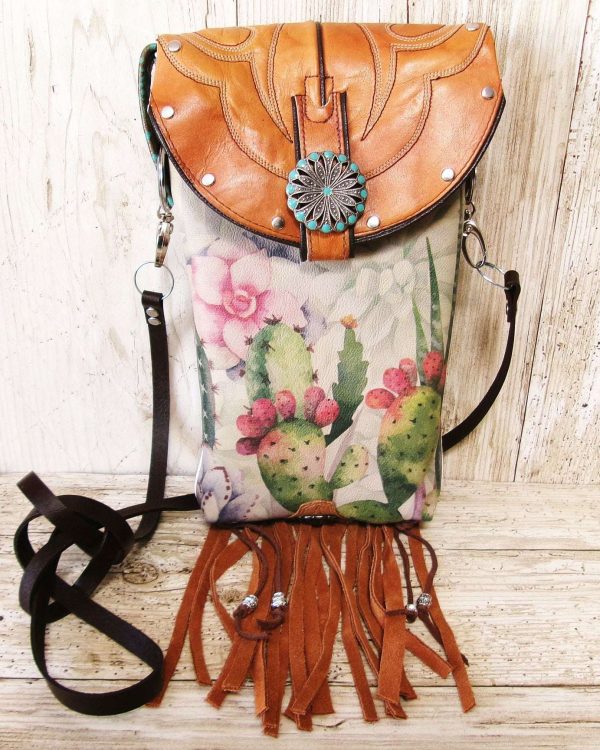 Cowboy Boot Crossbody Hipster Bag with Fringe HP1139