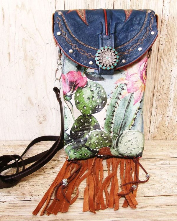 Cowboy Boot Crossbody Hipster Bag with Fringe HP1141