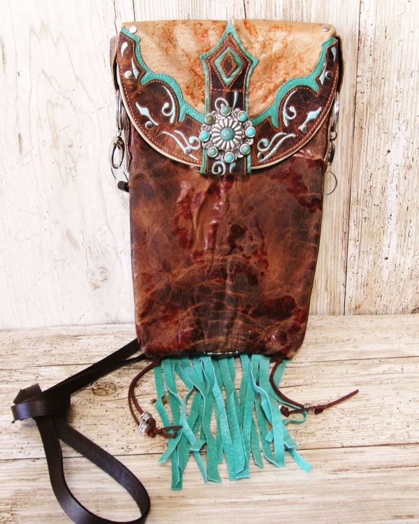 Cowboy Boot Crossbody Hipster Bag with Fringe HP1149
