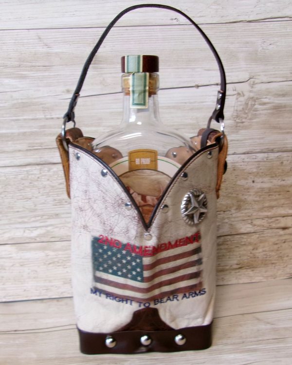 Cowboy Boot Whiskey Tote CR234