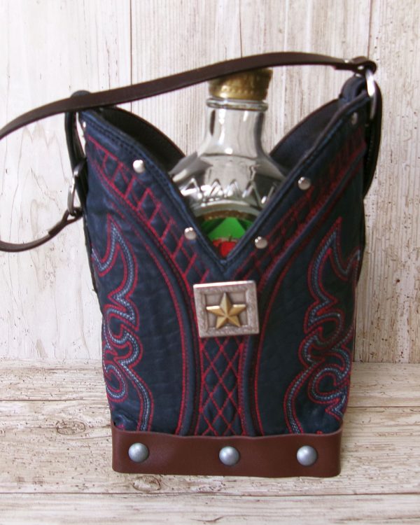 Cowboy Boot Whiskey Tote CR254