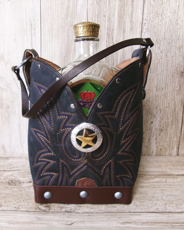 Cowboy Boot Whiskey Tote CR257