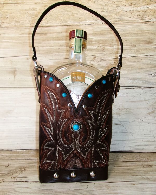 Cowboy Boot Whiskey Tote CR268