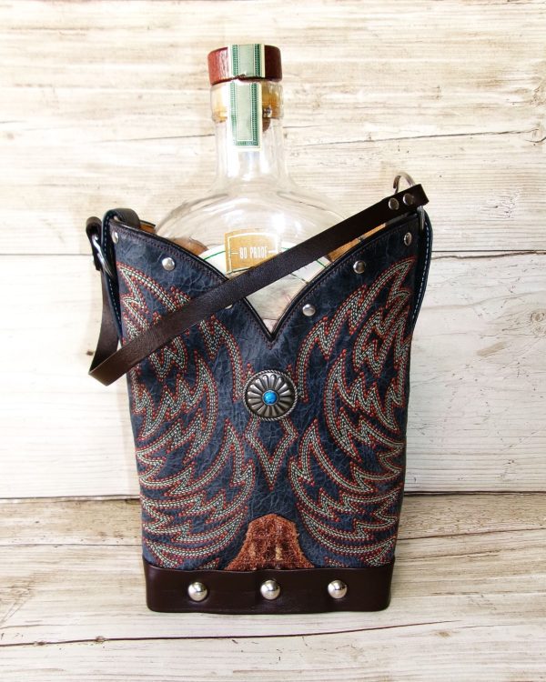 Cowboy Boot Whiskey Tote CR271