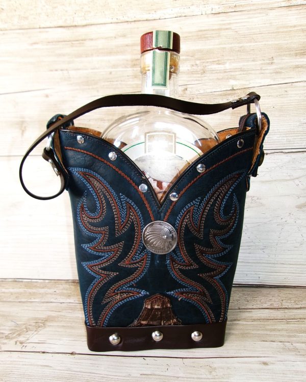 Cowboy Boot Whiskey Tote CR272