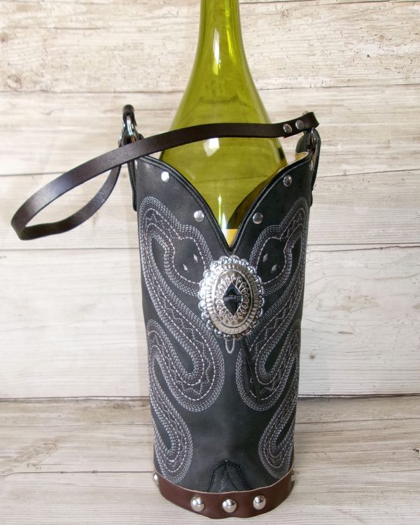 Cowboy Boot Wine Tote wt769