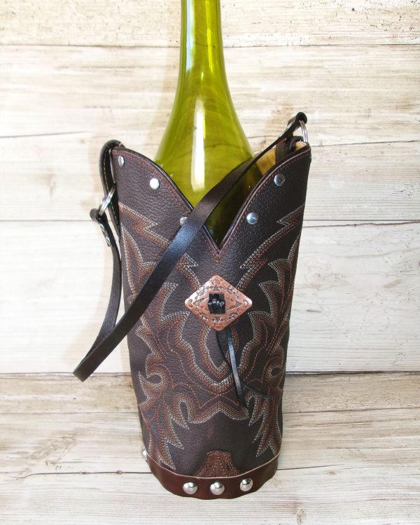 Cowboy Boot Wine Tote wt784