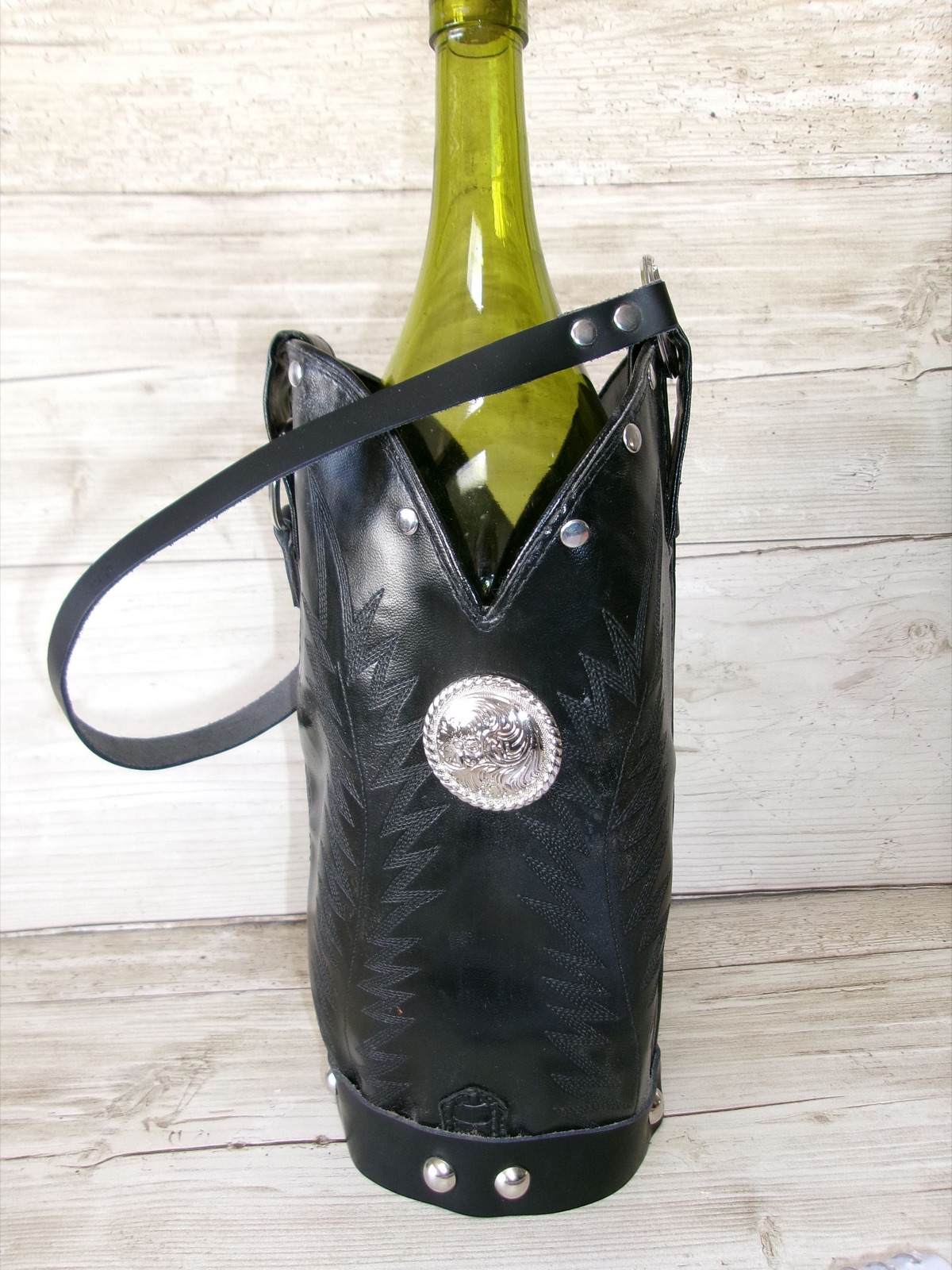 Cowboy Boot Wine Tote wt864