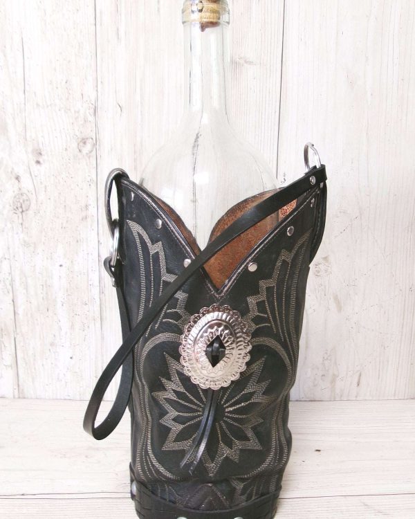 Cowboy Boot Wine Tote wt897
