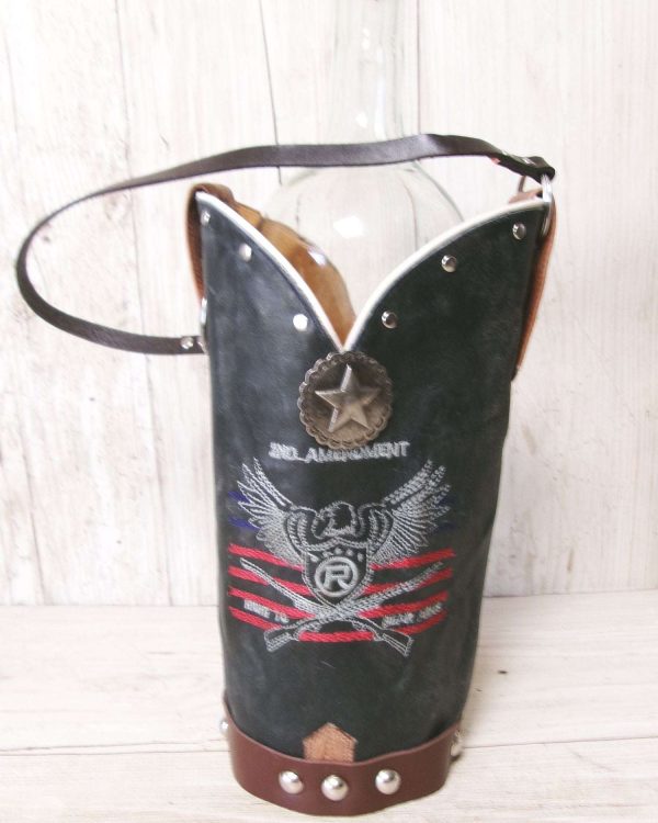 Cowboy Boot Wine Tote wt911