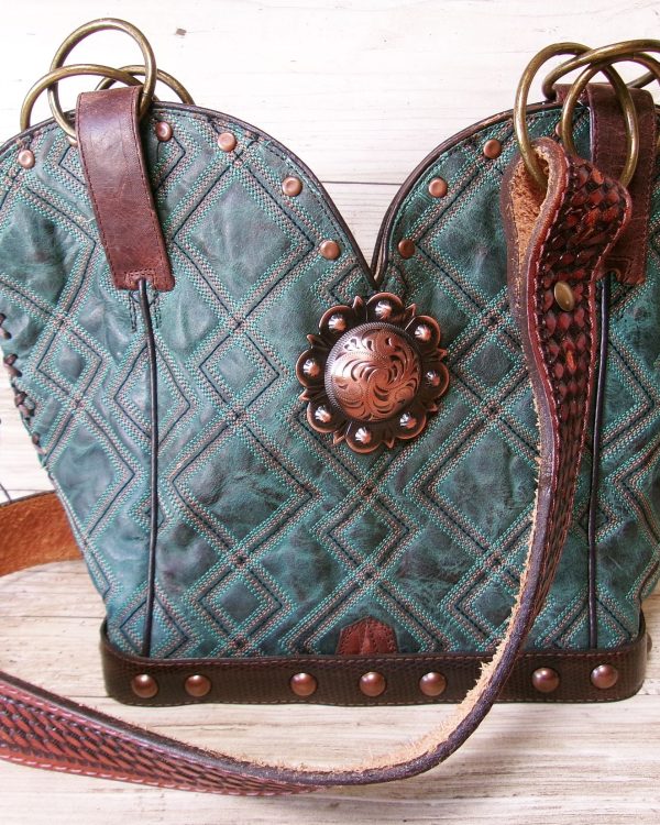 Double Cowboy Boot Purse db165