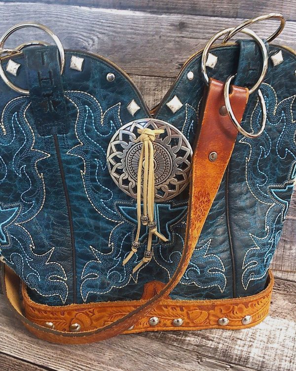 Double Cowboy Boot Purse DB340