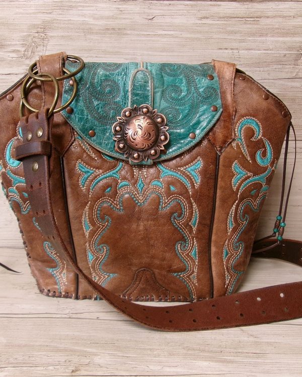 Double Cowboy Boot Purse DB365