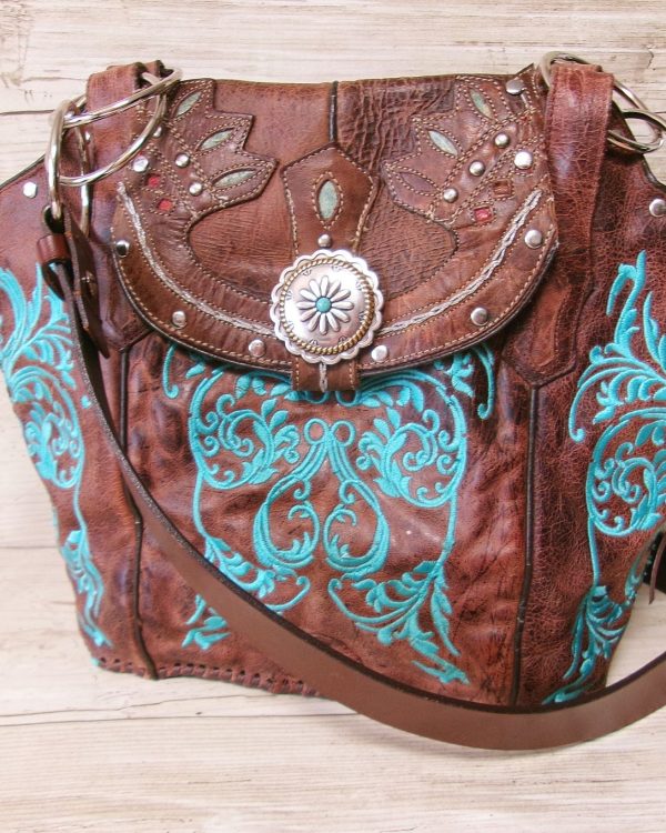 Double Cowboy Boot Purse DB369