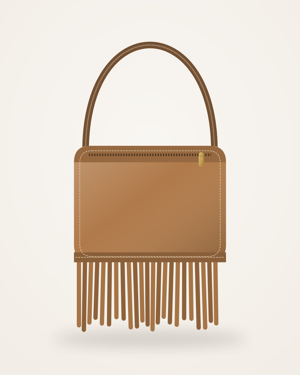 Santa Fe Fringe Crossbody, back